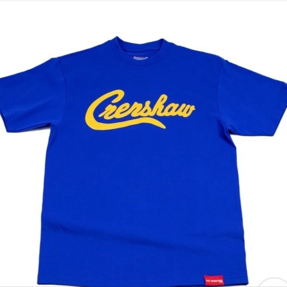 The Marathon Clothing Blue Crenshaw T-Shirt Nipsey Hussle Men Small New Graphic - Picture 1 of 4